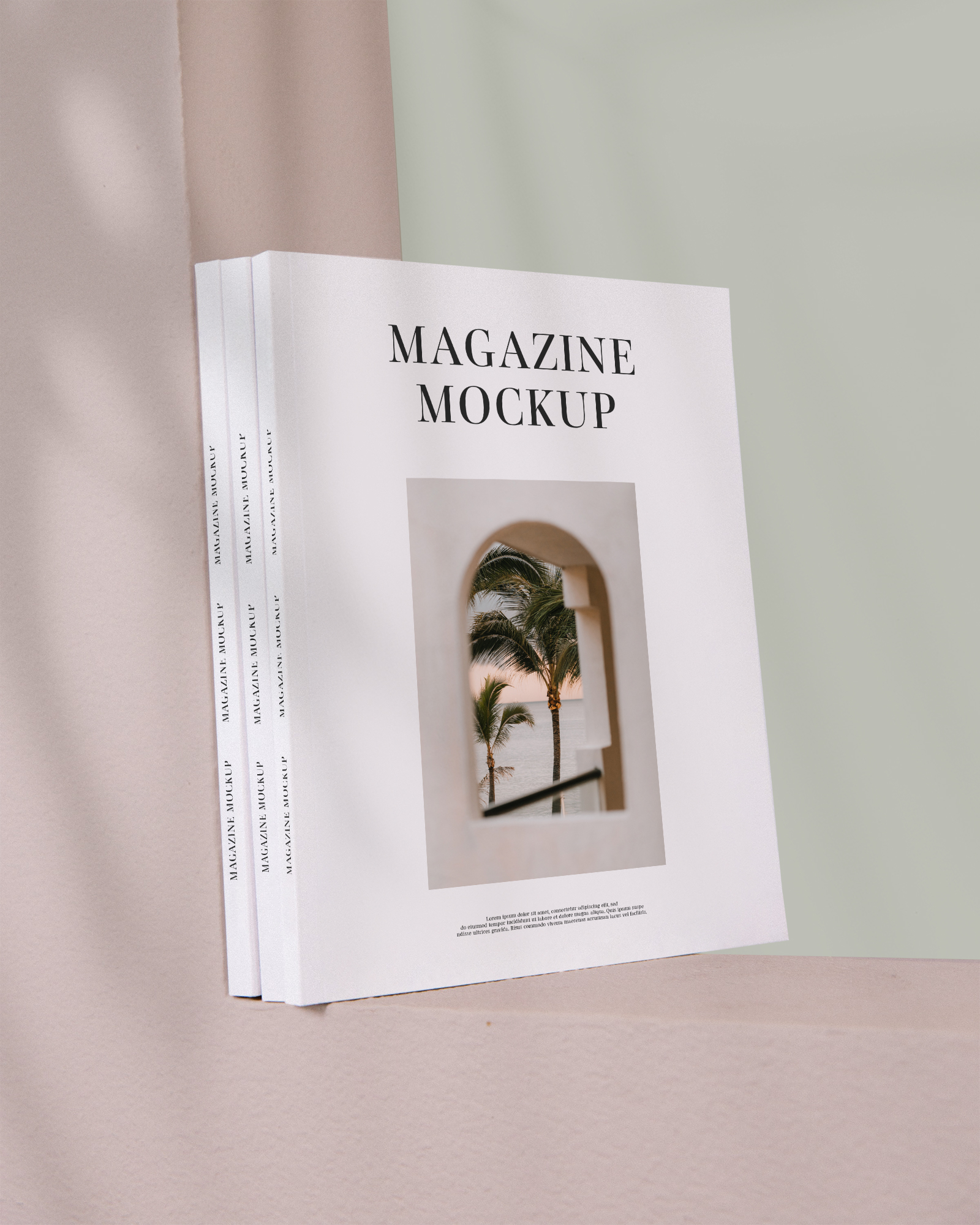 3 Magazines PSD Mockup