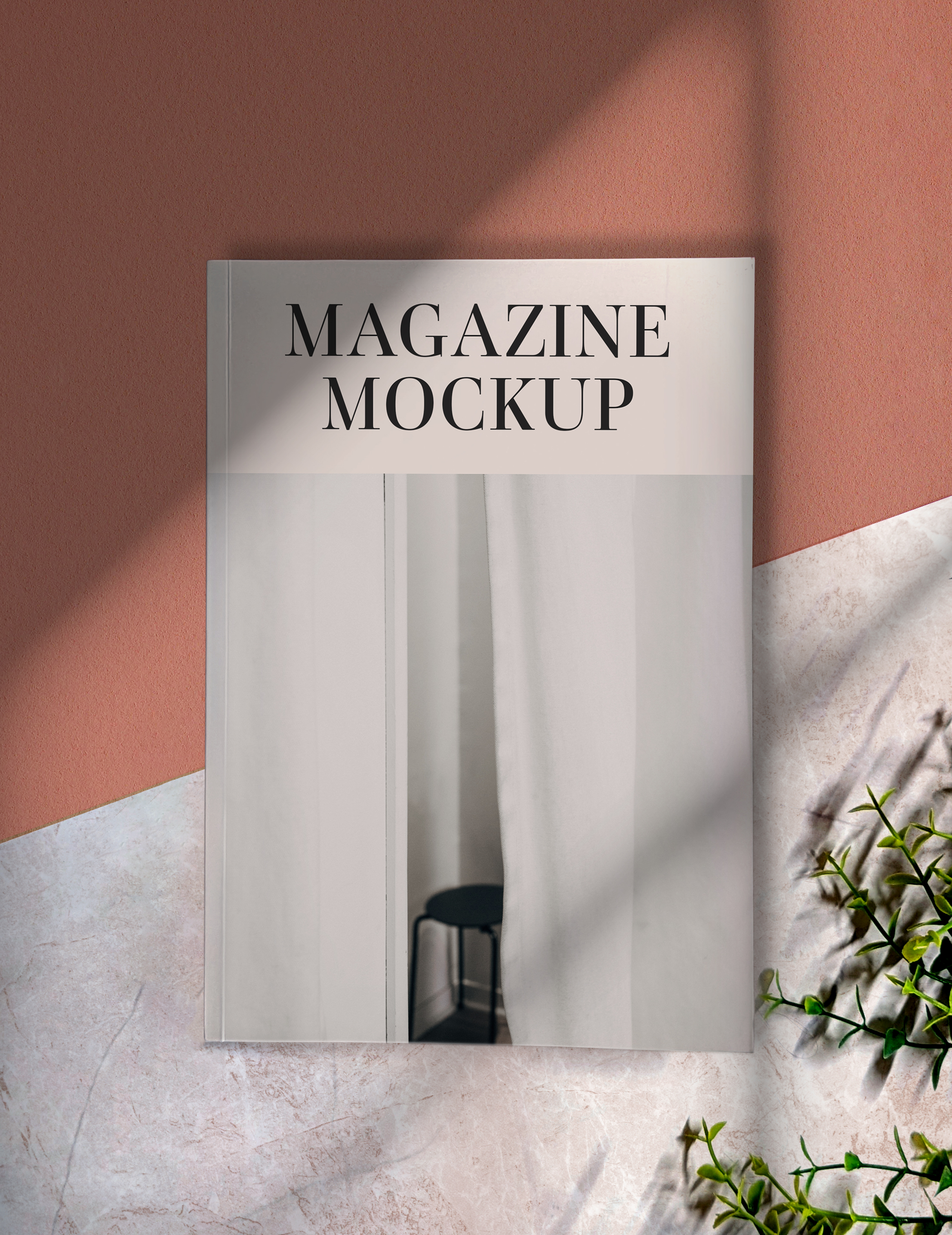 Simple Magazine Cover P2 PSD Mockup