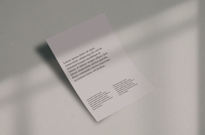 1 Paper Distorted PSD Mockup