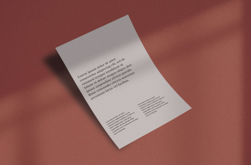 1 Paper Distorted PSD Mockup