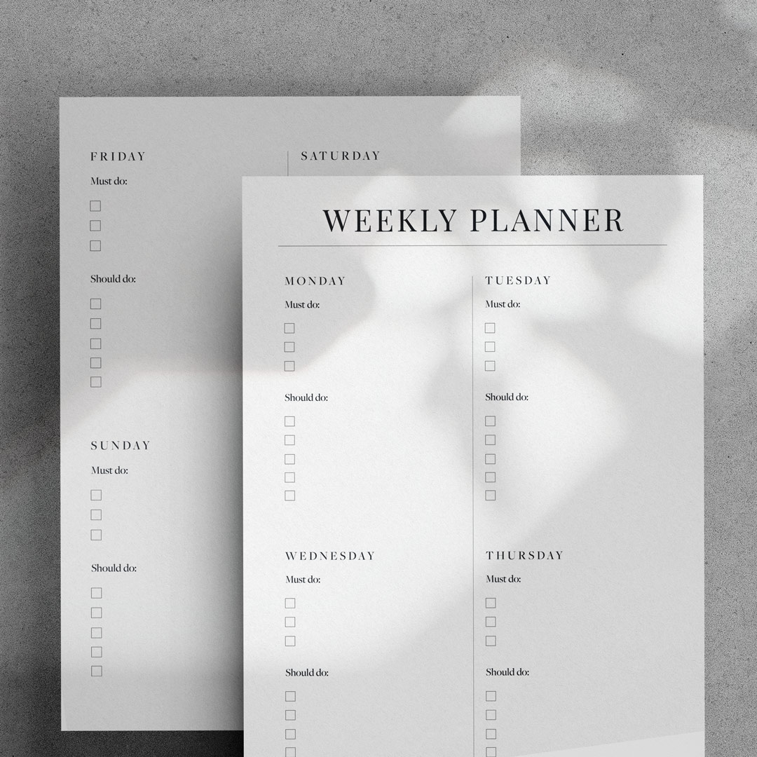 Weekly Planner No.4 Printable
