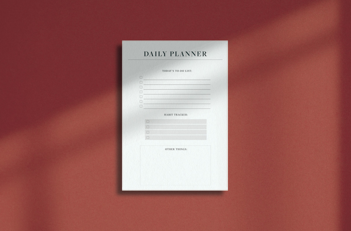 Daily Planner No.1 Printable