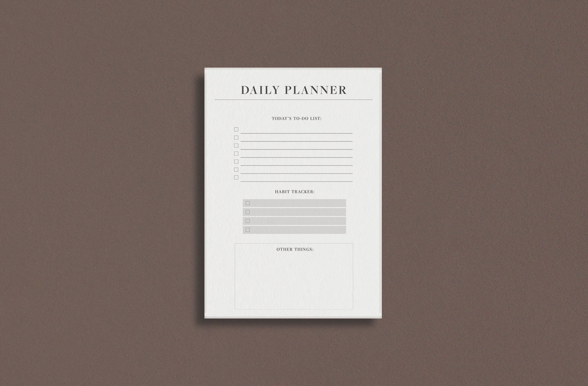 Daily Planner No.1 Printable