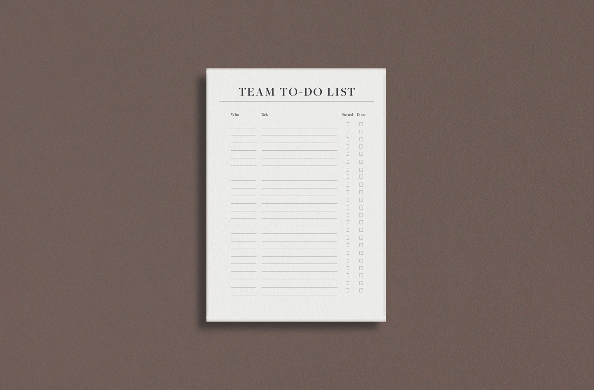 Team To-do List No.1 Printable