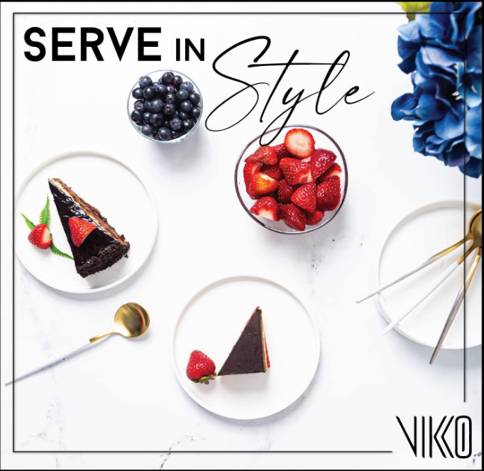 Salad Plate, Set of 6 White Plates, Bone China, Stackable 6.5 Inch Dessert Plates