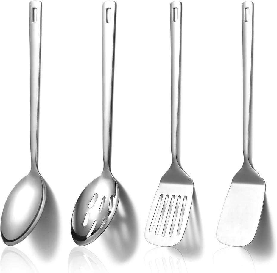 Stainless Steel Kitchen Utensils Set 4pcs, Cooking Utensils Set