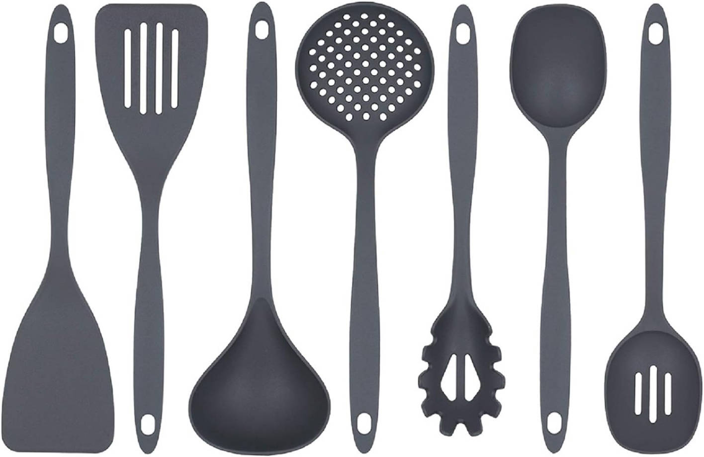 Cooking Kitchen Utensils Set – 7 Pieces, Nylon Tools for Nonstick Cookware