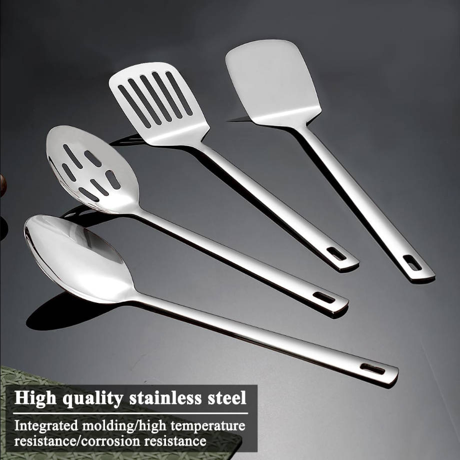 Stainless Steel Kitchen Utensils Set 4pcs, Cooking Utensils Set