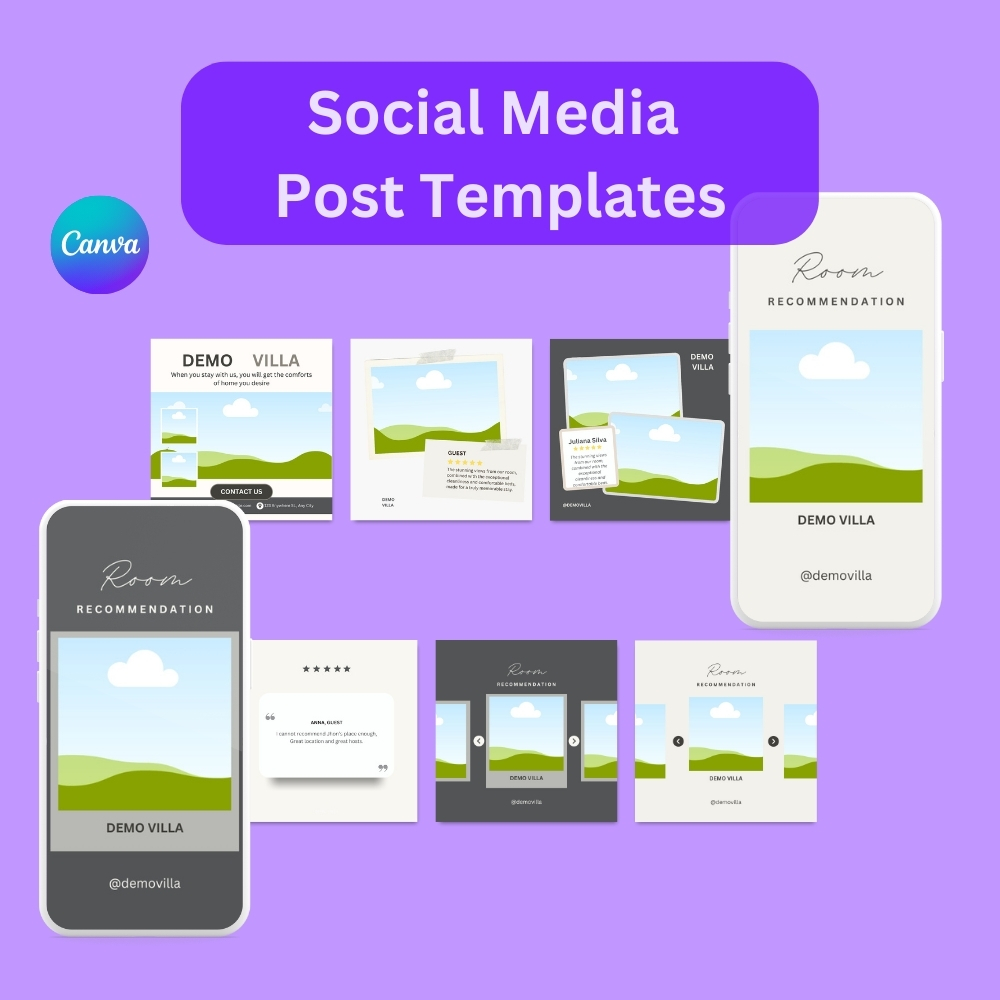 2025 Social Media Calendar & Templates (20+5)