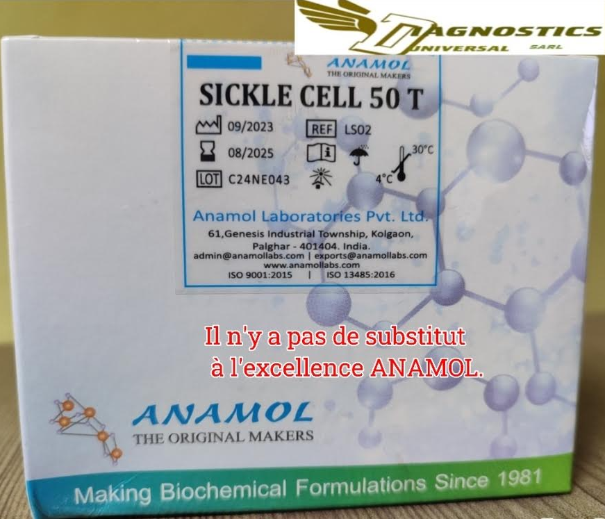 Électrophorèse de l'hémoglobine ANAMOL  