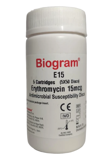 ERYTHROMYCINE E 15 UG