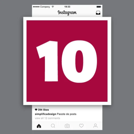 Pacote de arte para 10 posts