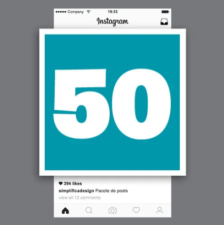 Pacote de arte para 50 posts