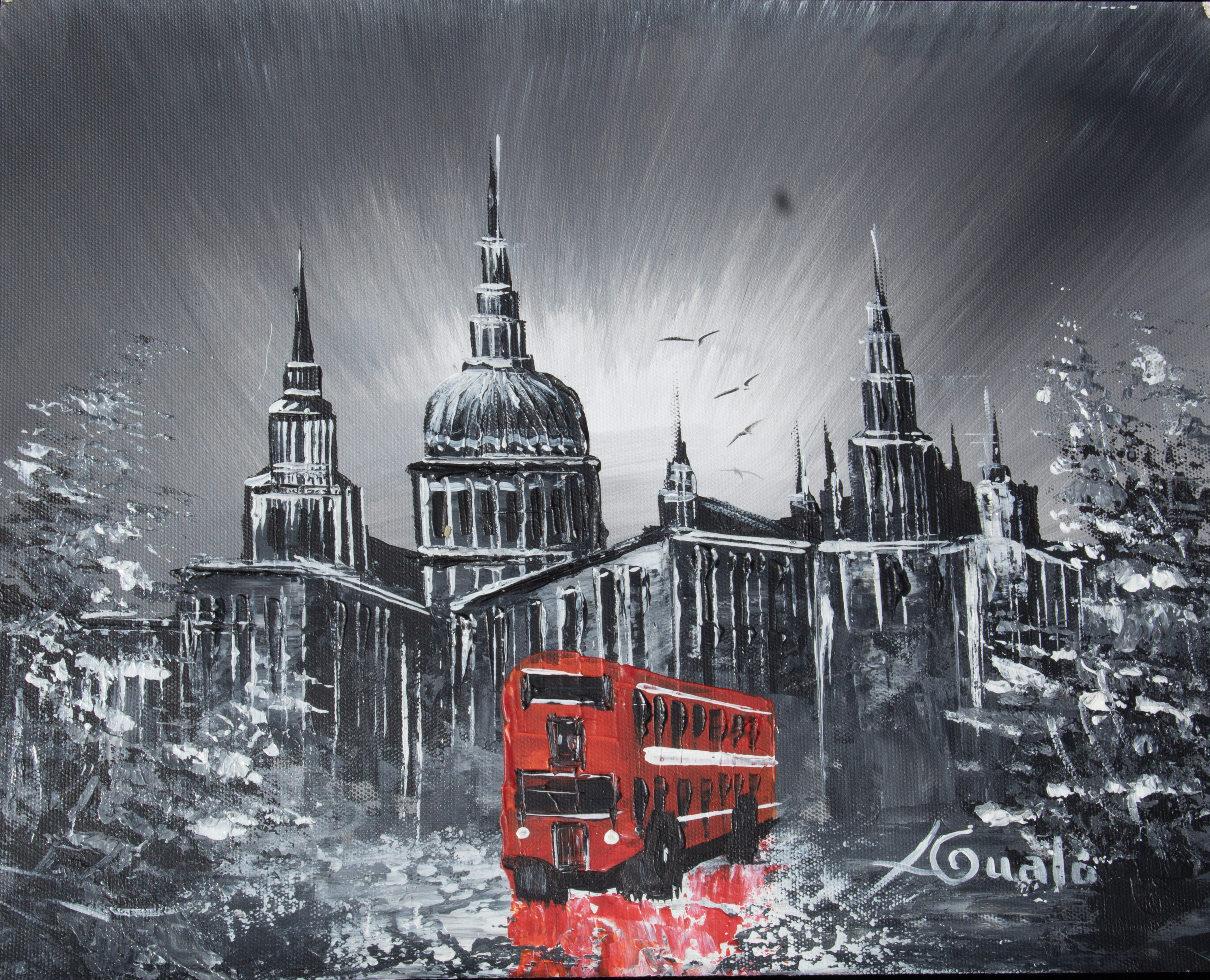 Abstract Cityscape Painting