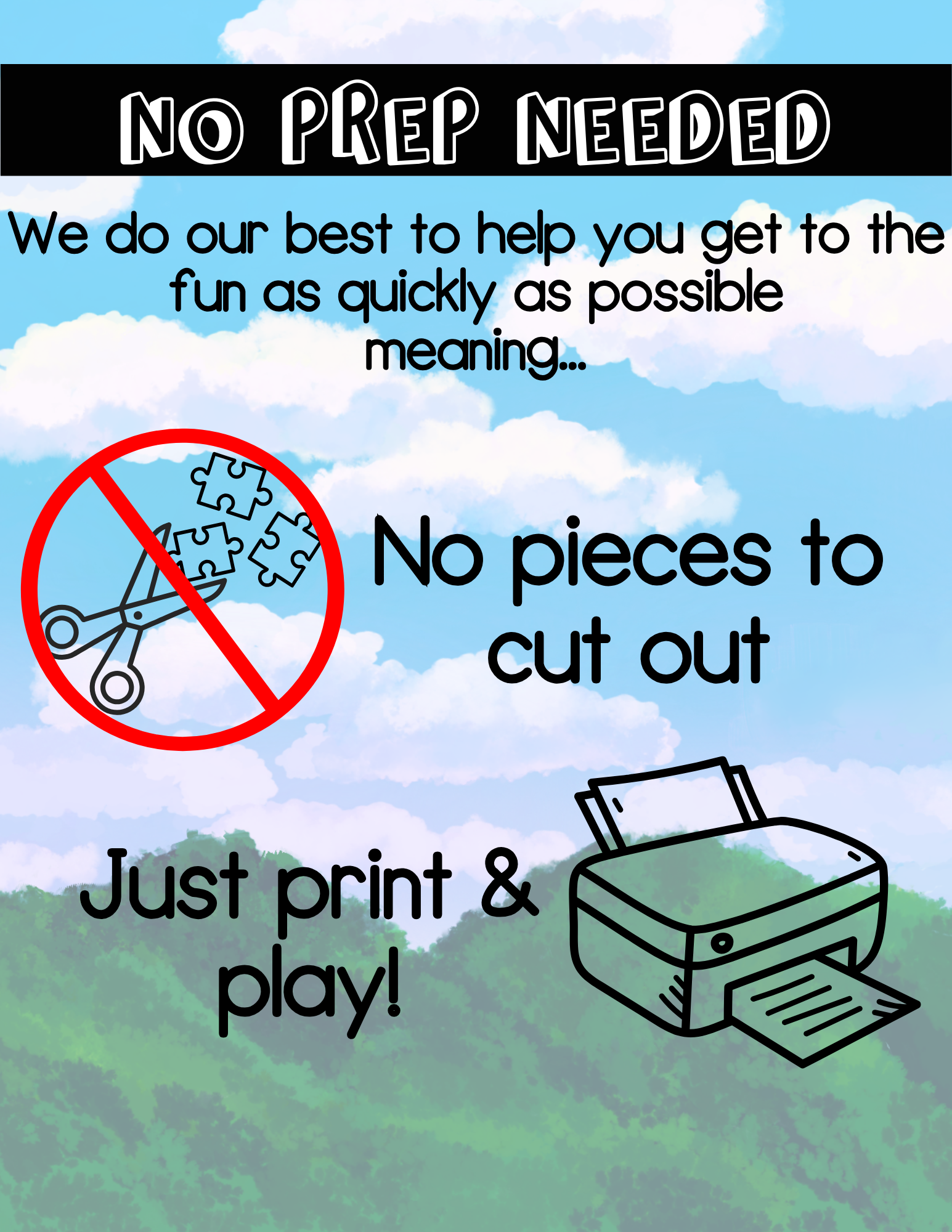 Camping Printable Bingo