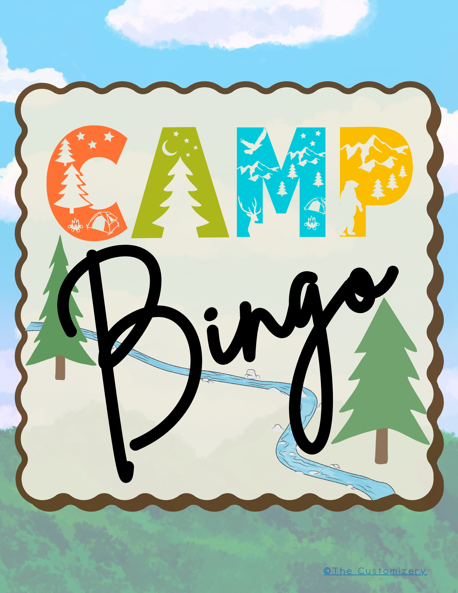 Camping Printable Bingo