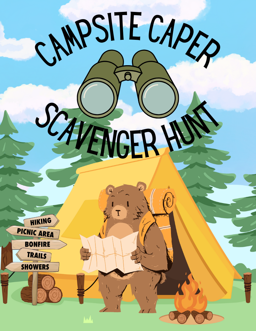 Campsite Caper Printable Scavenger Hunt