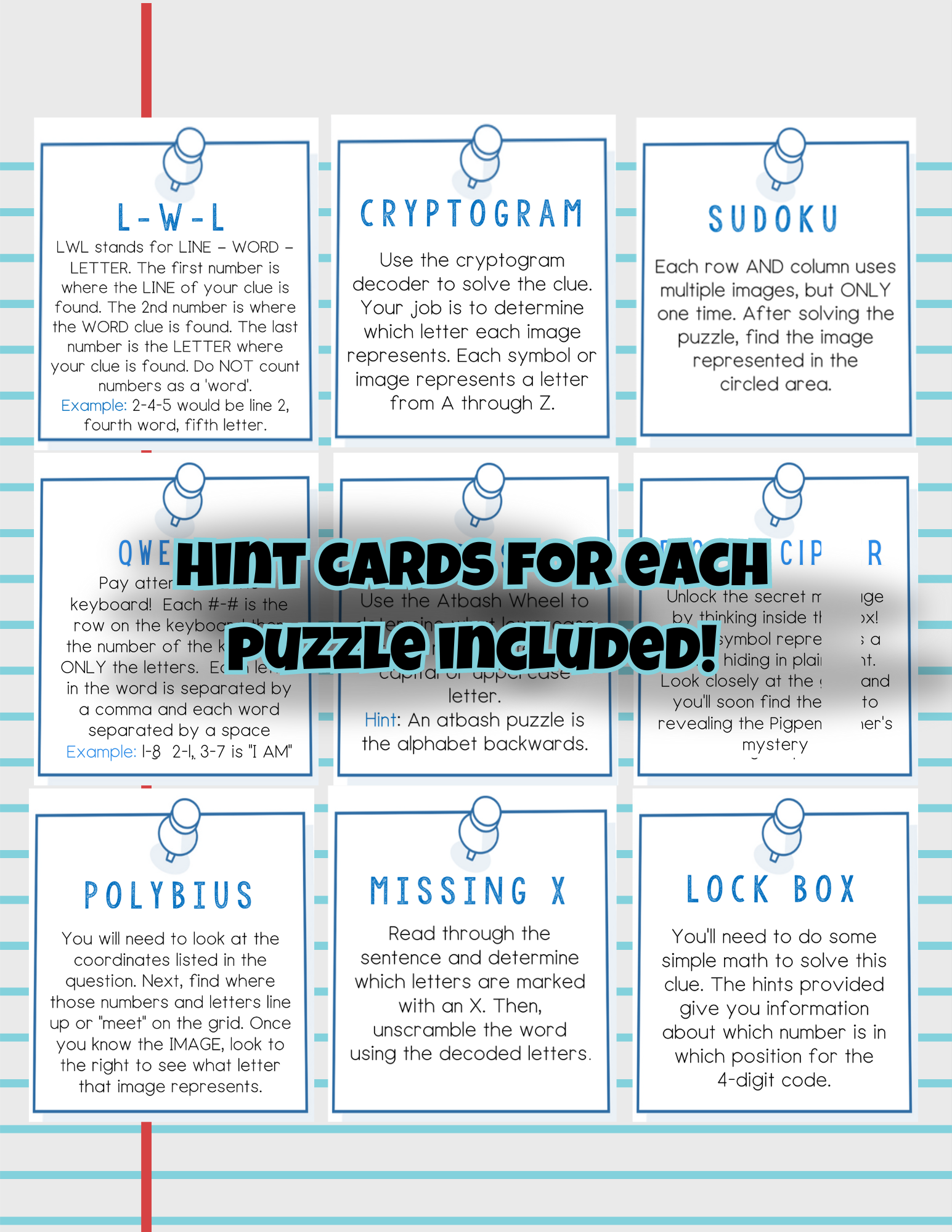 The Mystery of the Vanishing School Supplies - Printable Kids Escape Room Game