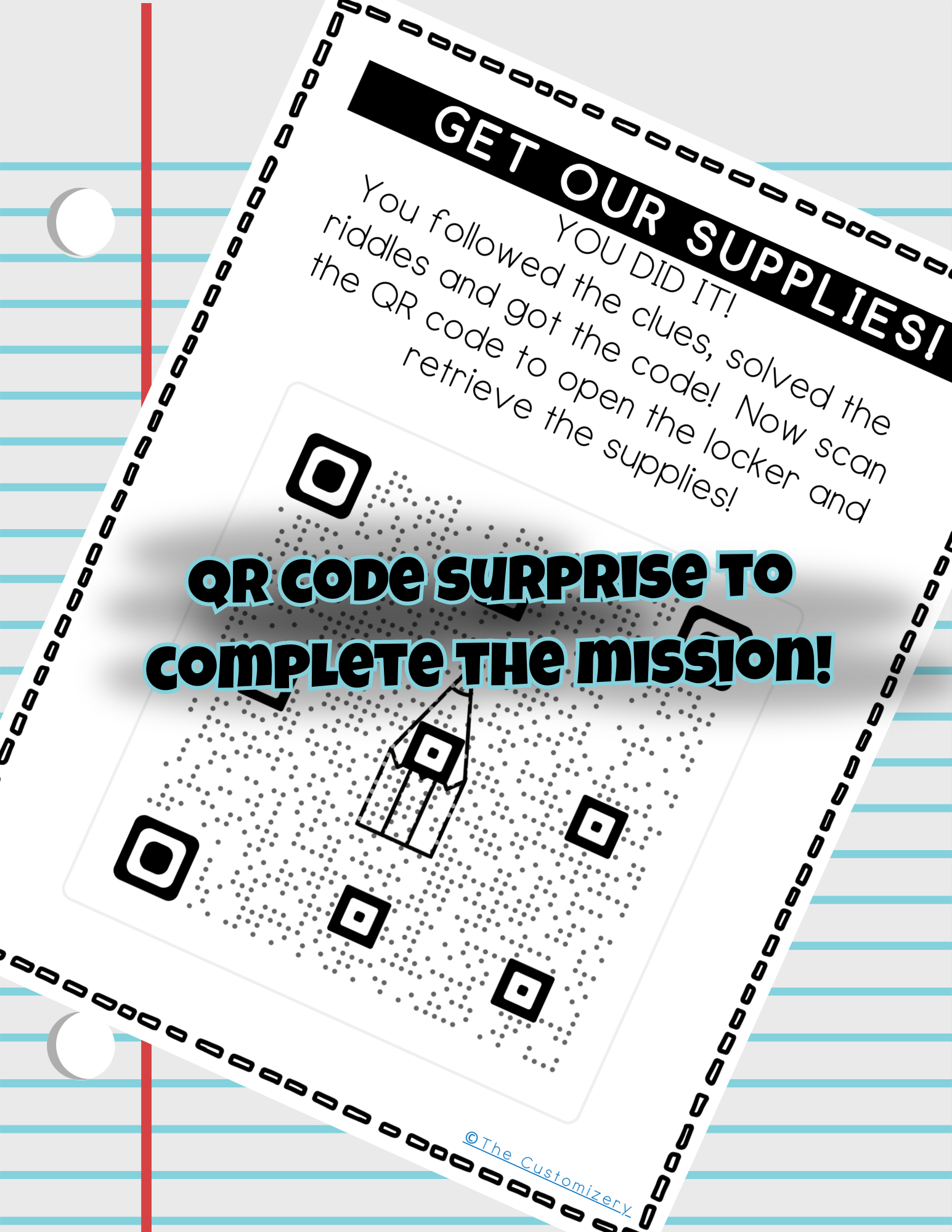 The Mystery of the Vanishing School Supplies - Printable Kids Escape Room Game