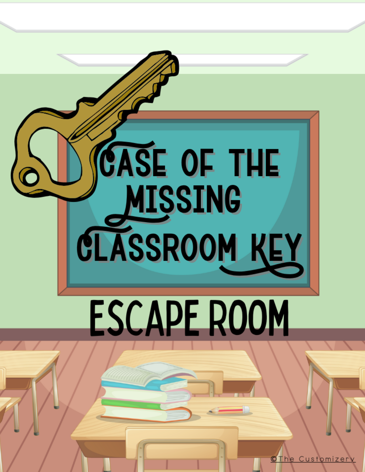 The Case of the Missing Classroom Key - Printable Kids Escape Room Game