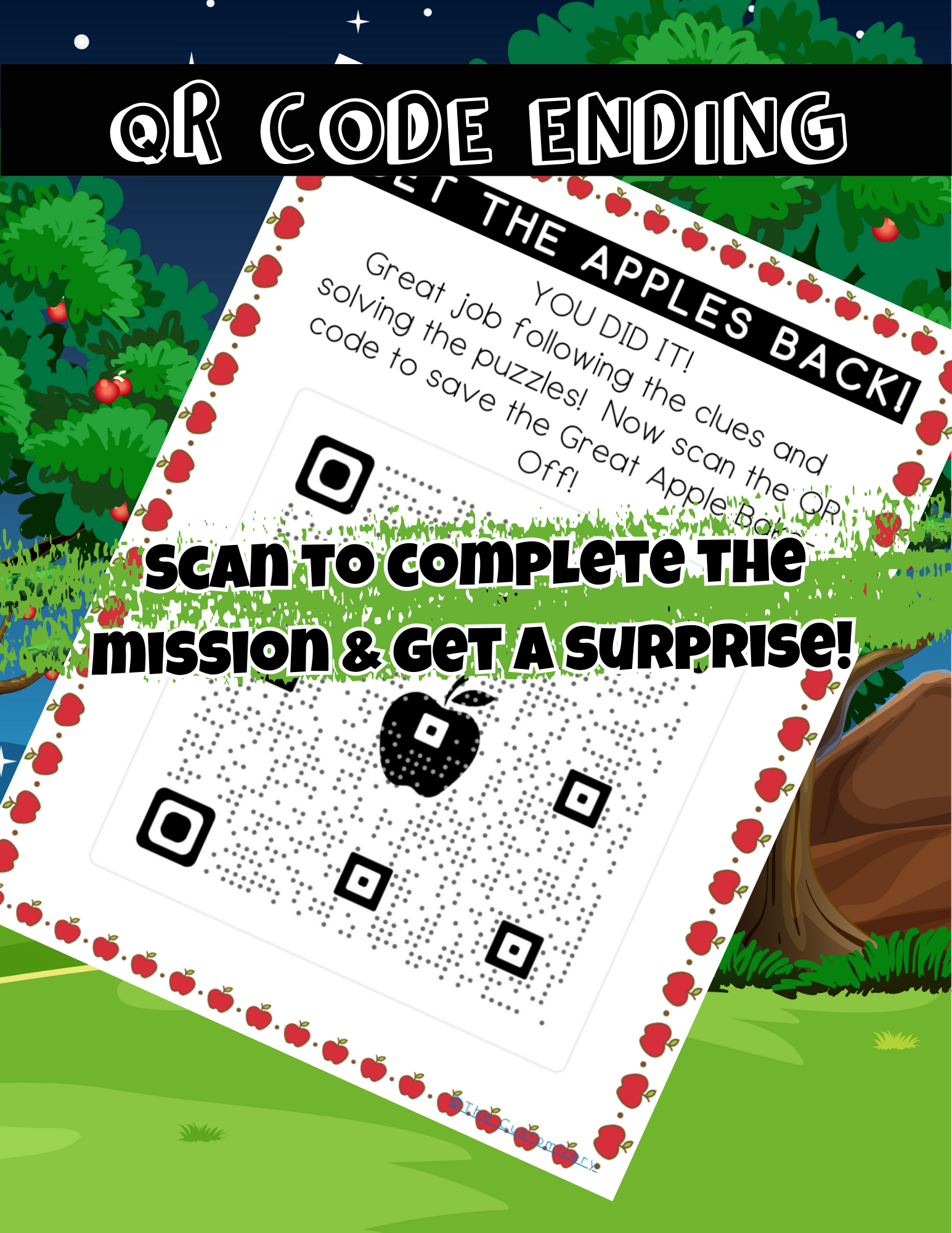 The Great Apple Orchard Mystery Escape Room – Printable Kids Adventure