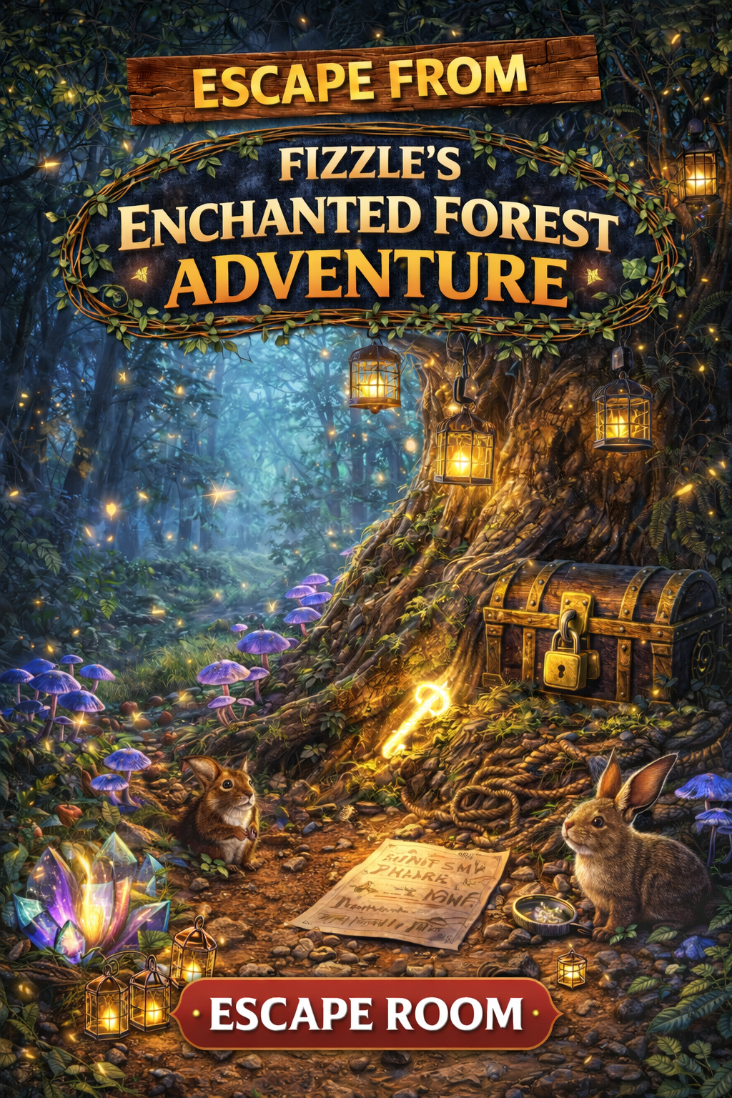 Fizzles Enchanted Forest Adventure: Printable Kids Escape Room Adventure