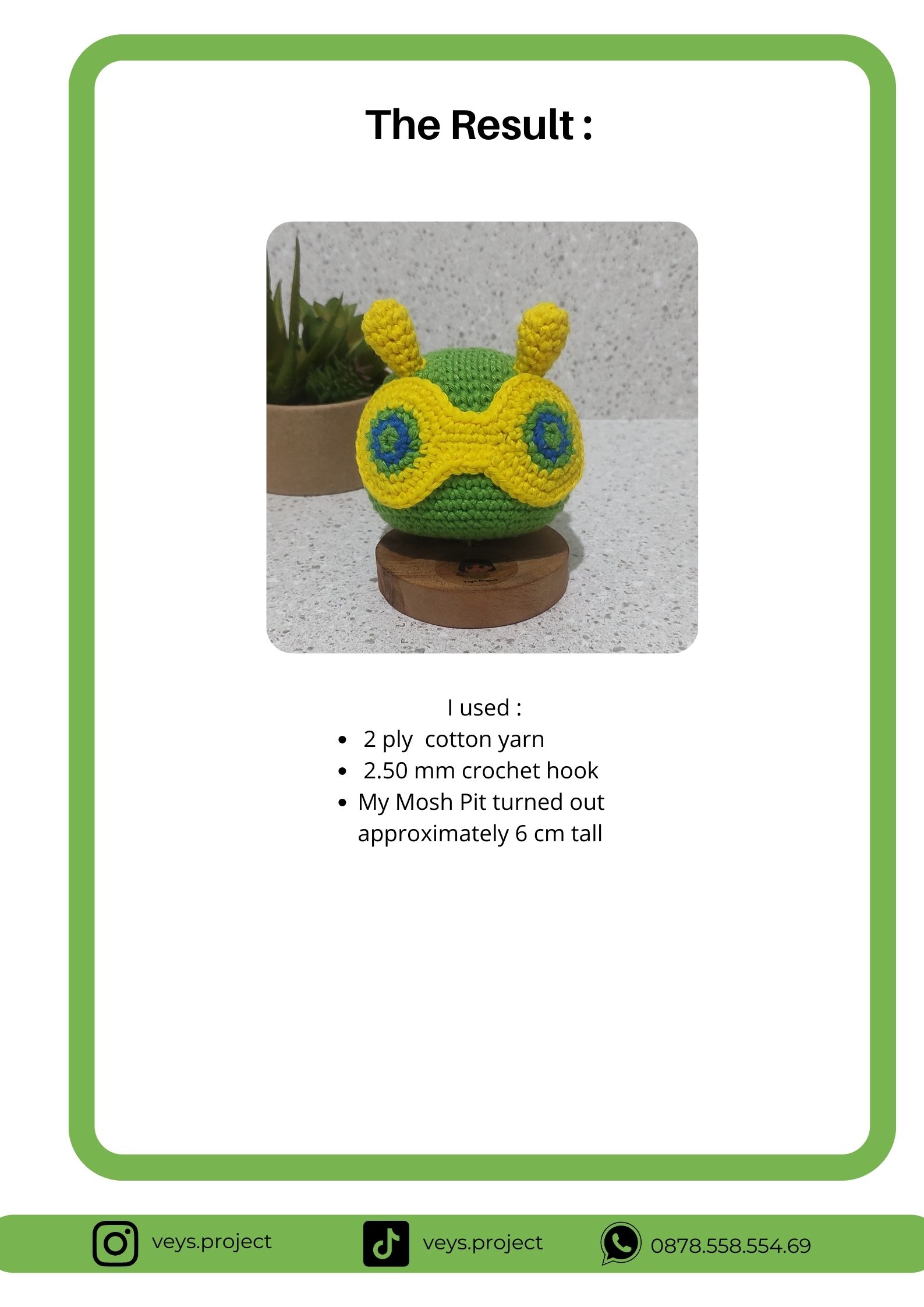 PDF Pattern - Mosh Pit Crochet Pattern - Mosh Pit Amigurumi - Digital File -