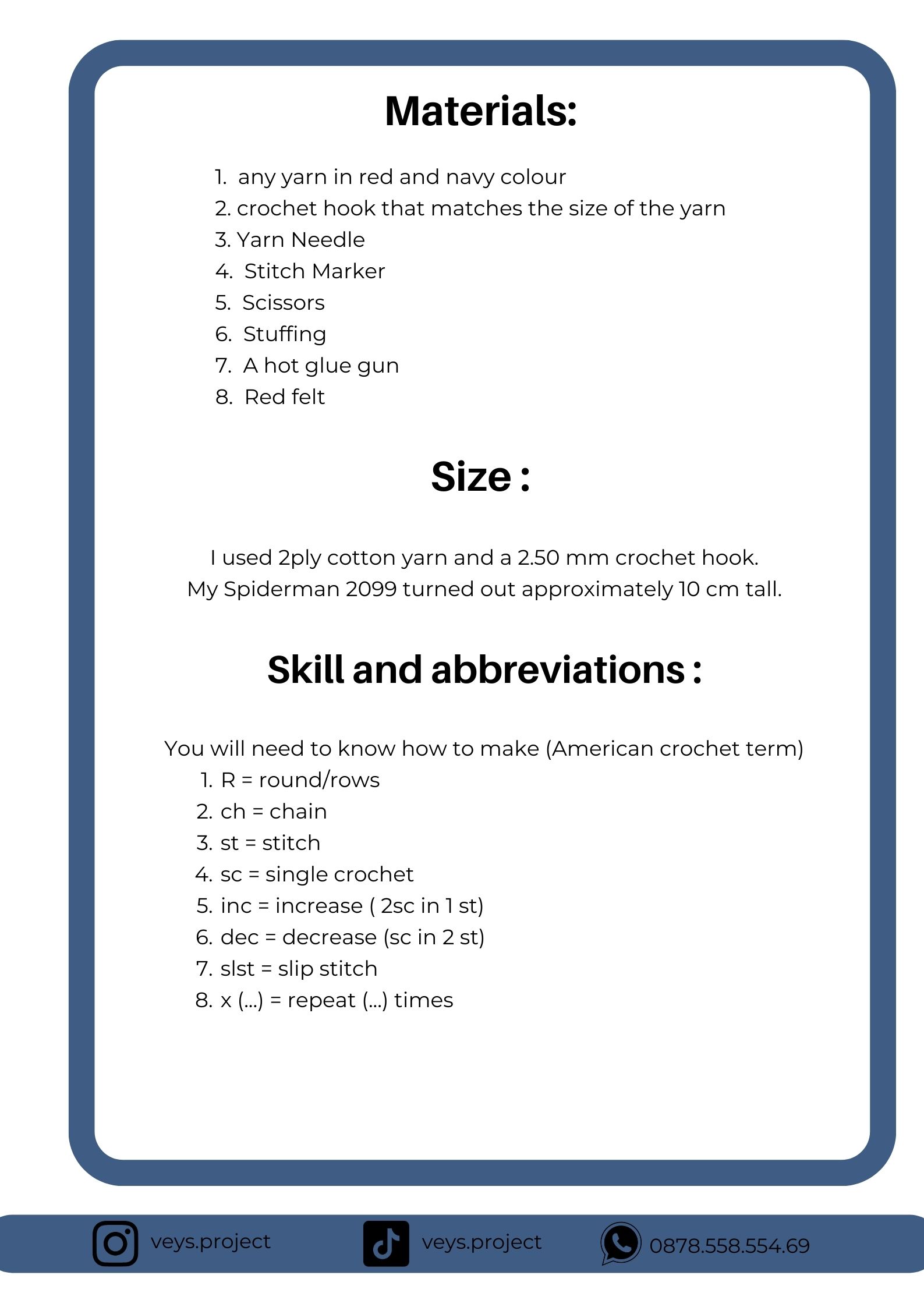 PDF PATTERN -Spiderman 2099 Crochet Pattern - Spiderman 2099 Amigurumi - Digital File -