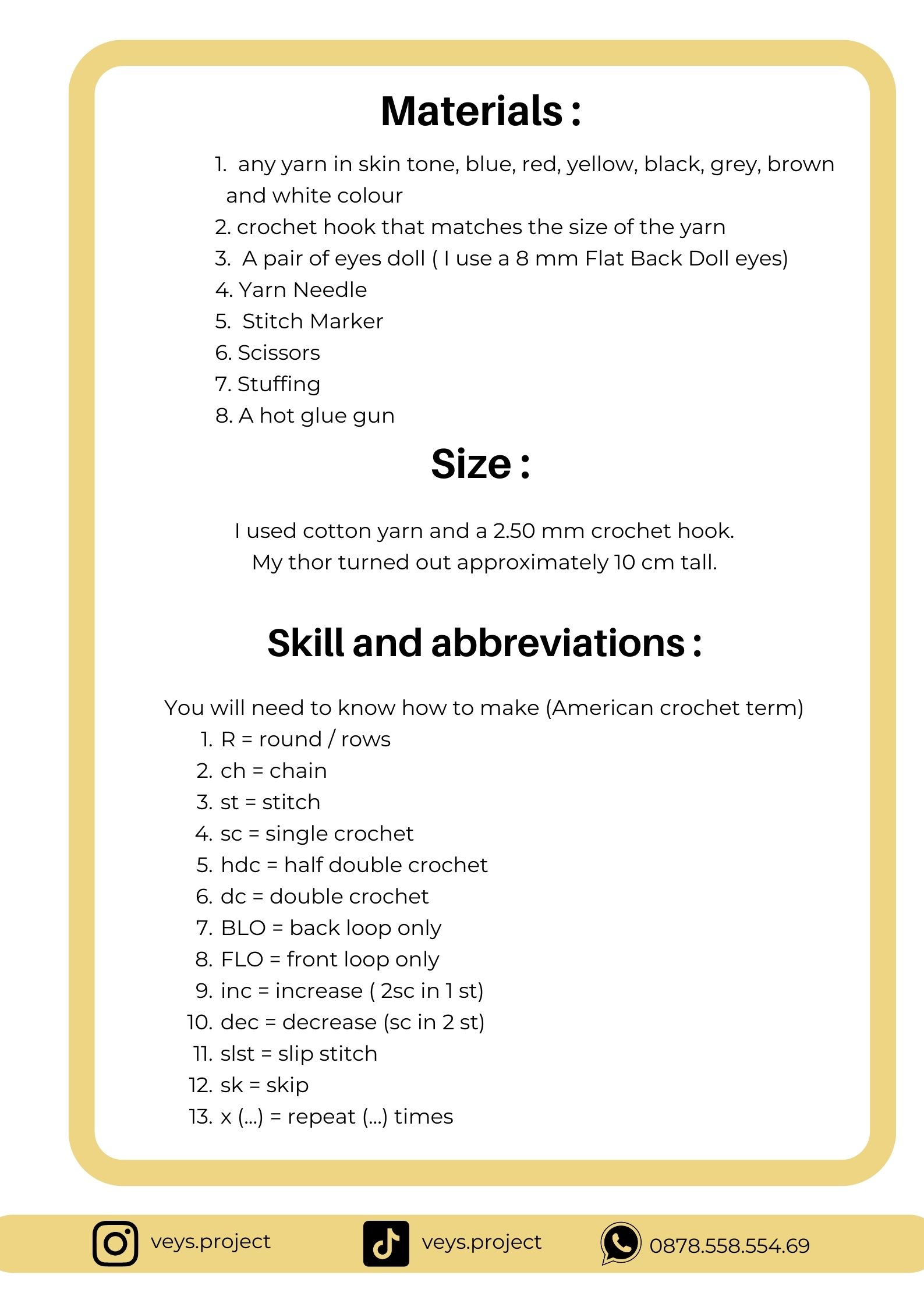 PDF PATTERN - Thor Hero Crochet Pattern - Thor Amigurumi - Digital File -