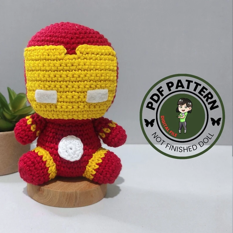 PDF PATTERN BUNDLE - Iron Man, Hulk, Captain America Crochet Pattern - Digital File -
