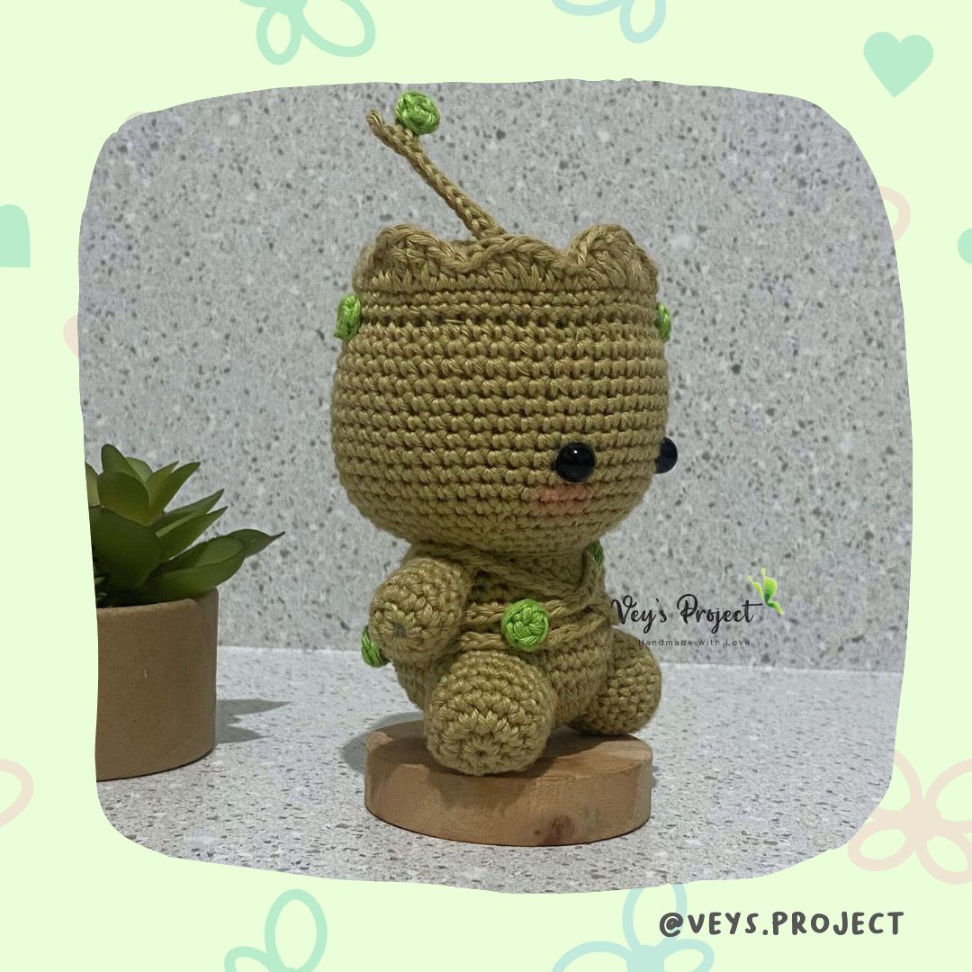 Baby Groot Amigurumi Crochet Pattern (PDF File Pattern)