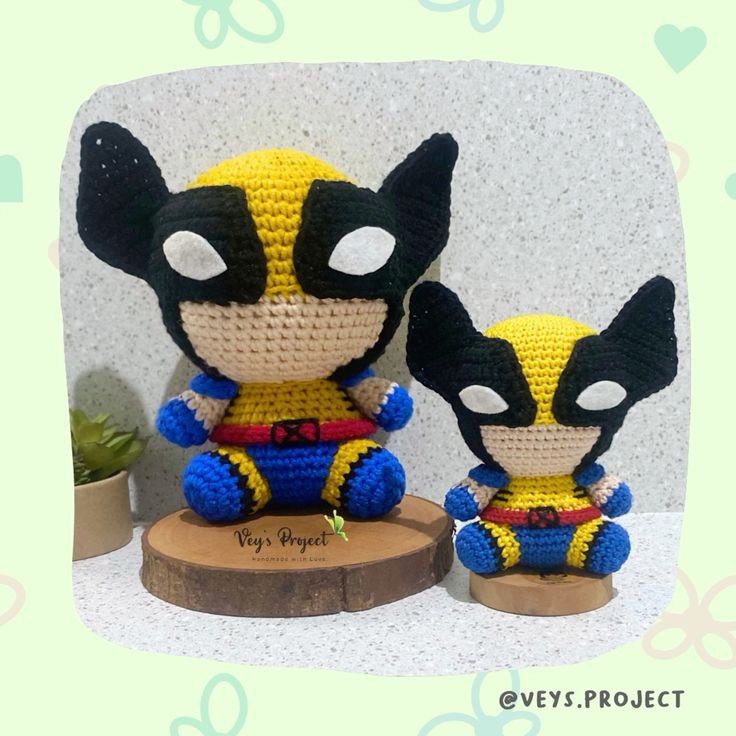 PDF Pattern - Wolverine Crochet Pattern - Wolverine Amigurumi - Digital File -