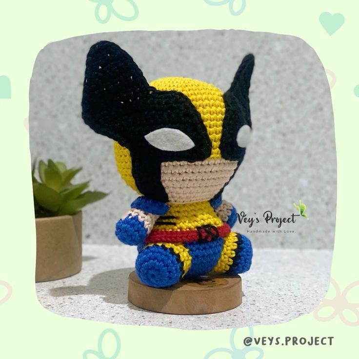 PDF Pattern - Wolverine Crochet Pattern - Wolverine Amigurumi - Digital File -