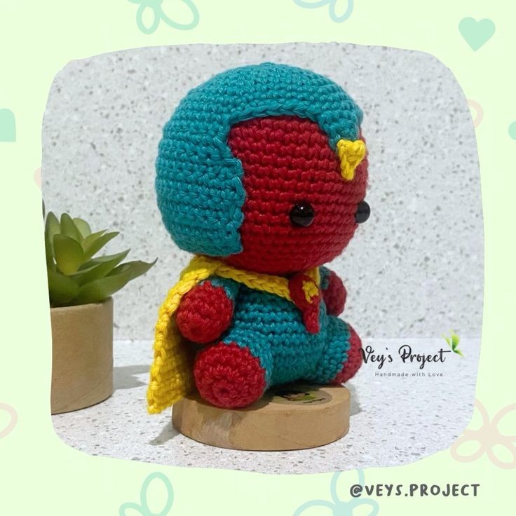 Vision Amigurumi Crochet Pattern (PDF File Pattern)