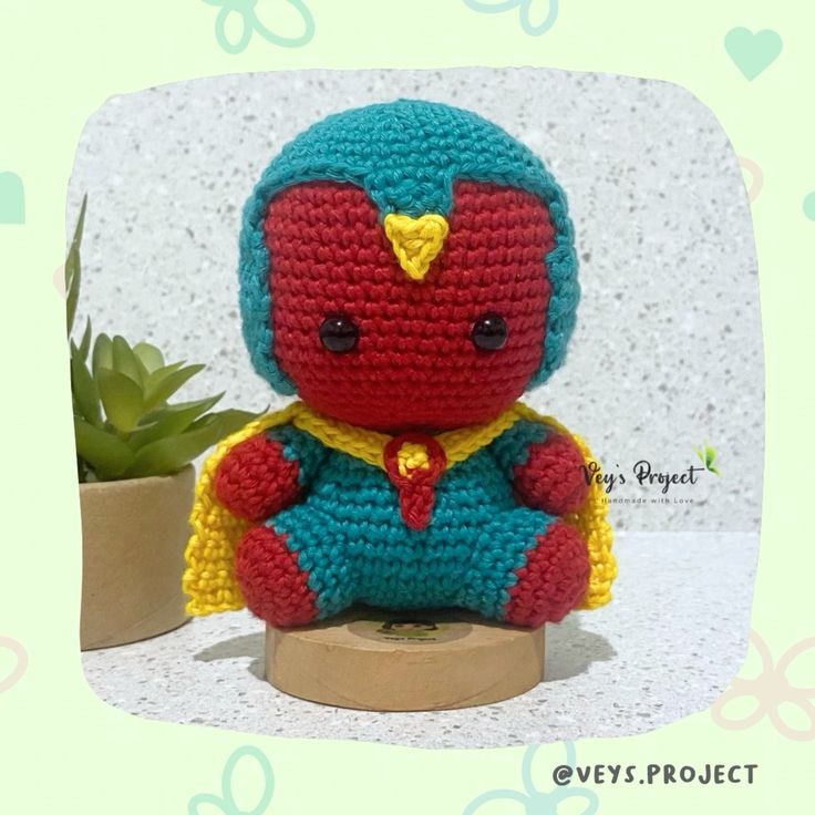 Vision Amigurumi Crochet Pattern (PDF File Pattern)