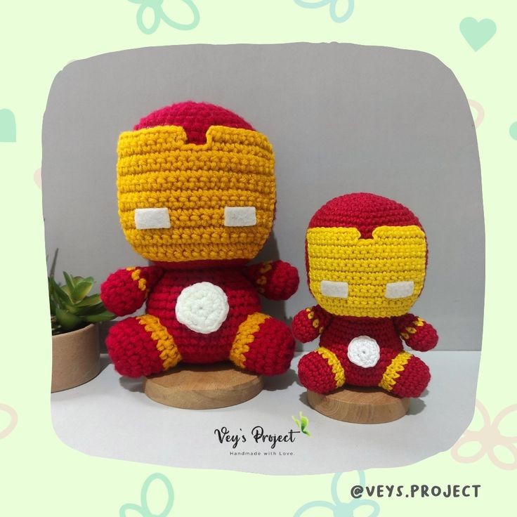Ironman Amigurumi Crochet Pattern (PDF File Pattern)