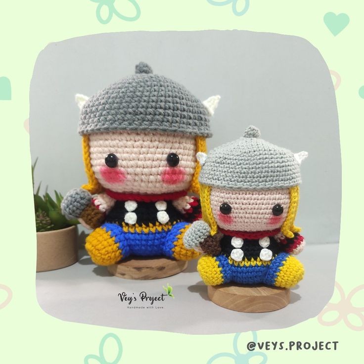 PDF PATTERN - Thor Hero Crochet Pattern - Thor Amigurumi - Digital File -
