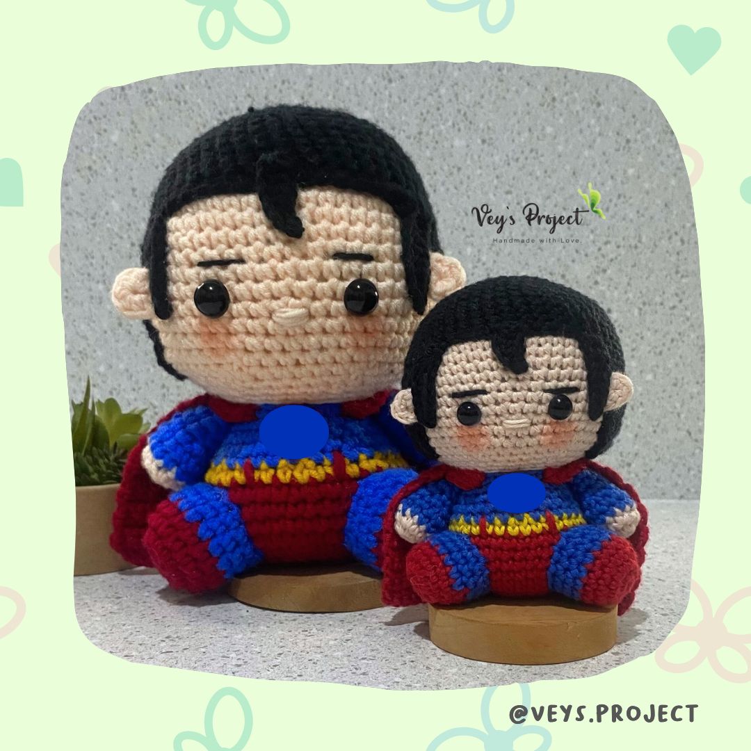 PDF Pattern - Strong Man Crochet Pattern - Strong Man Amigurumi - Digital File -