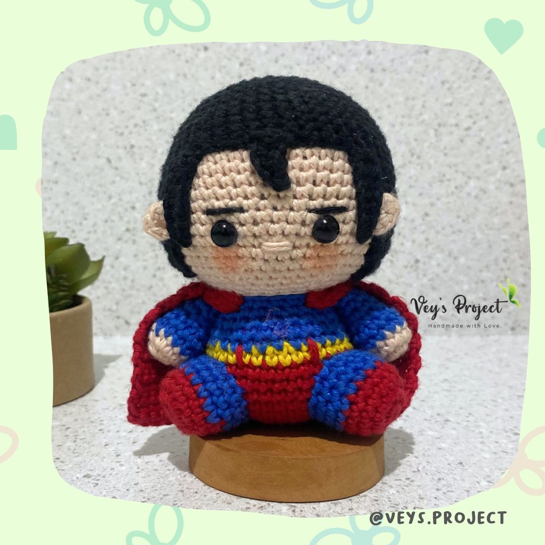 PDF Pattern - Strong Man Crochet Pattern - Strong Man Amigurumi - Digital File -