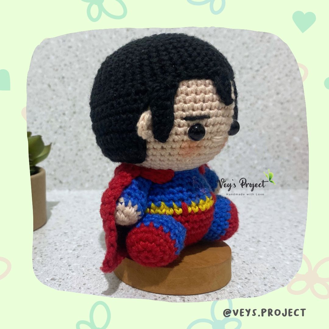 PDF Pattern - Strong Man Crochet Pattern - Strong Man Amigurumi - Digital File -