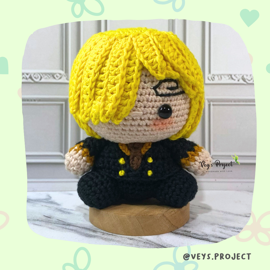 PDF Pattern - Little Chef Pirates Crochet Pattern - Little Chef Pirates Amigurumi - Digital File -