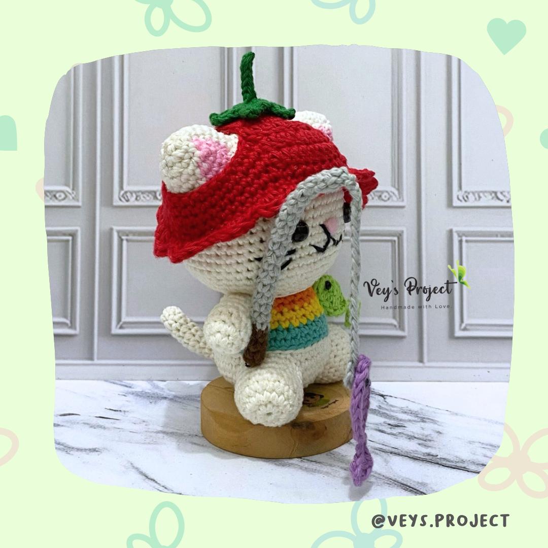 Berry The Fishercat Amigurumi Crochet Pattern (PDF File Pattern)