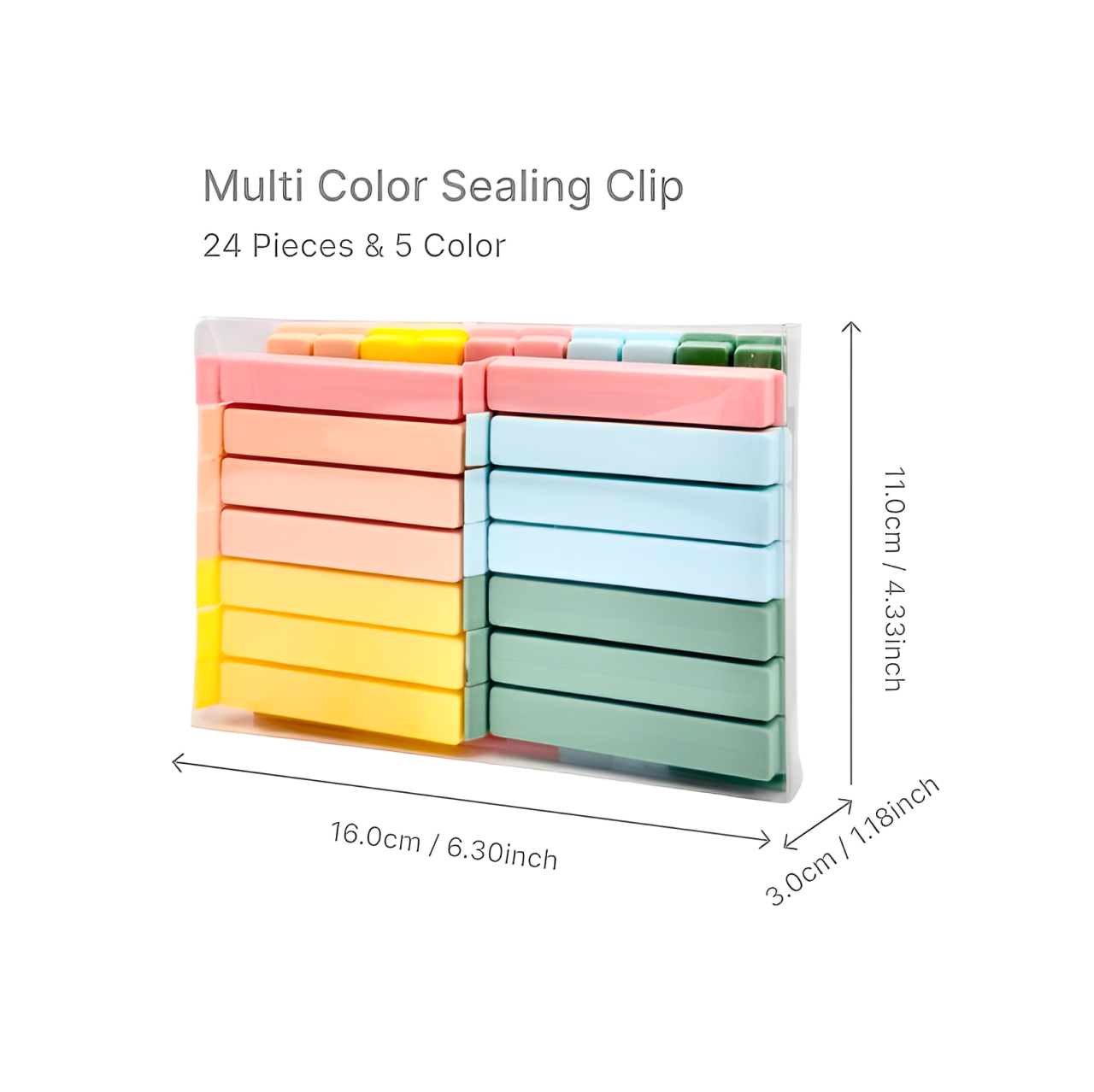 Sealing Clip (Mixed Color) 24 Packs