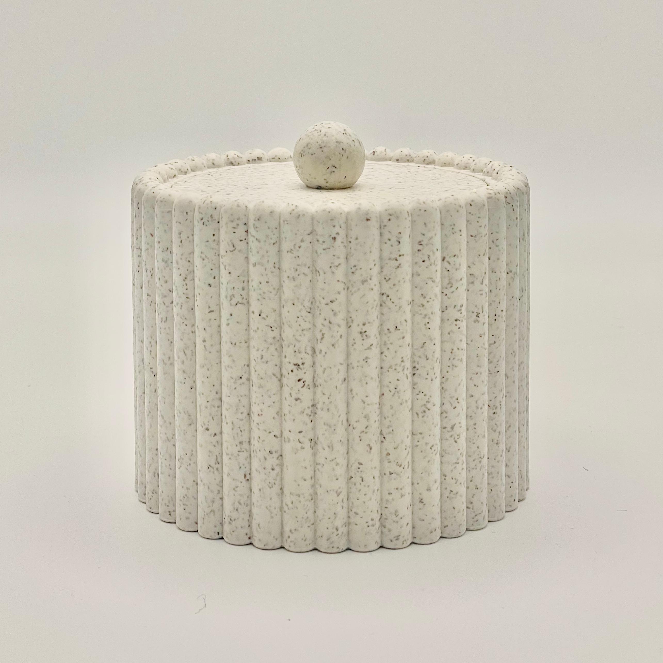 Vertical Stripe Series - Storage Bucket with Lid