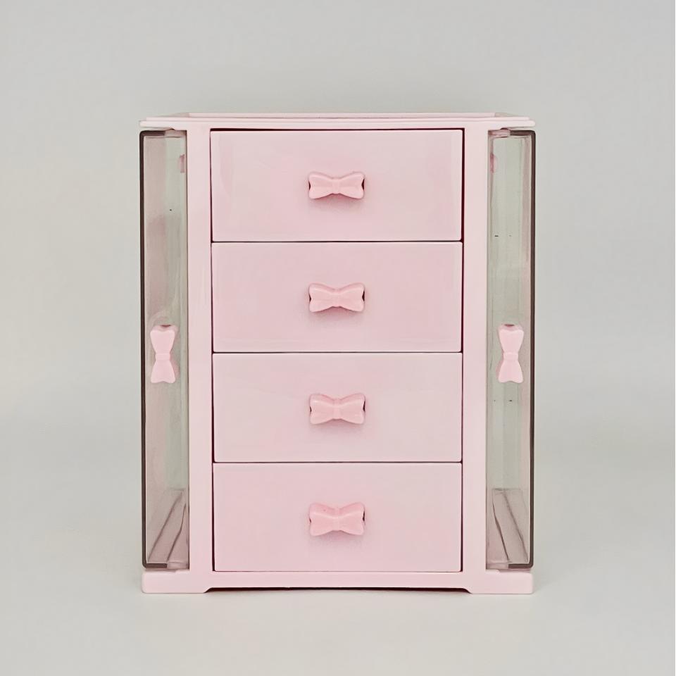 Bow Jewelry Storage Box -4 Drawers