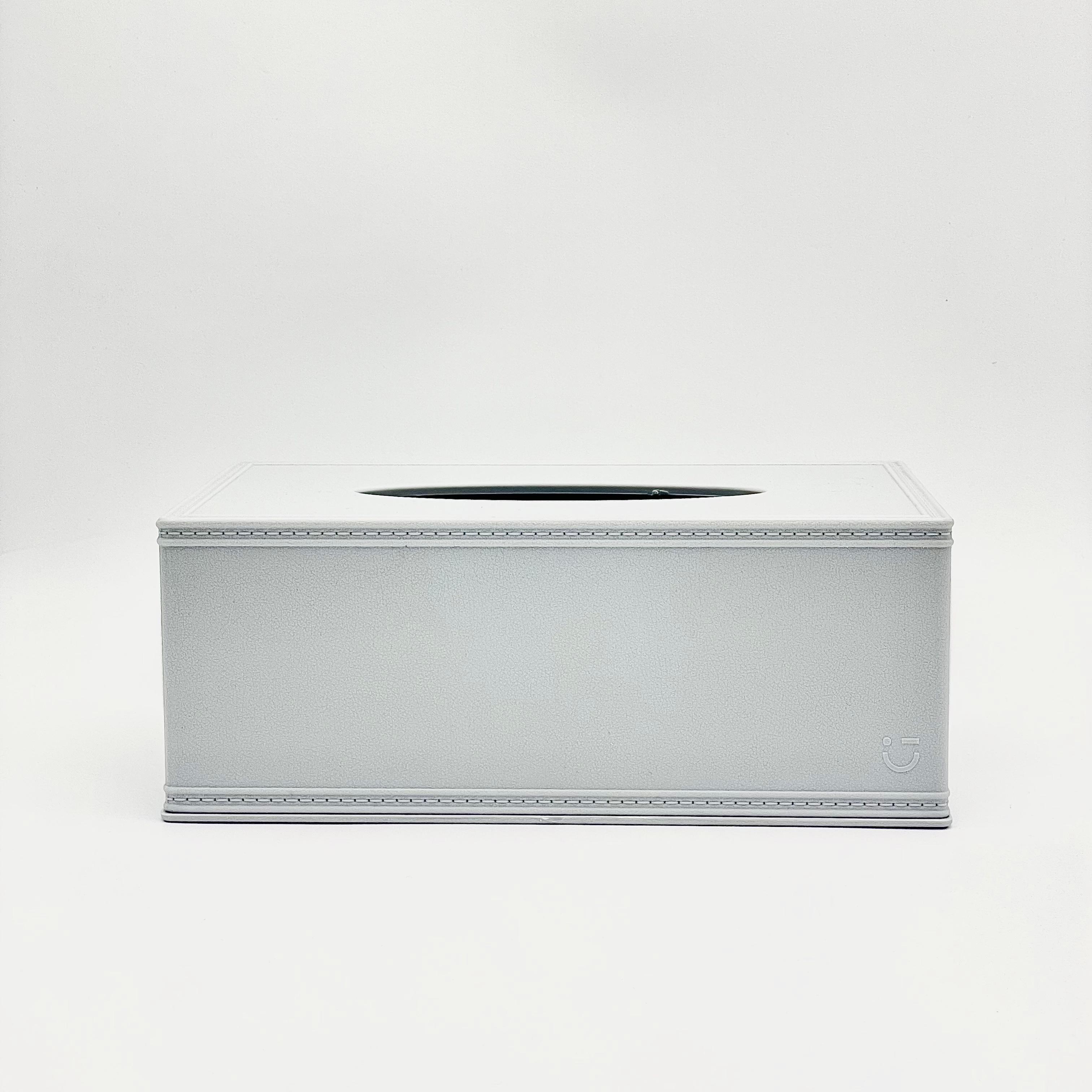 Leather patterned tissue box -S/M/L