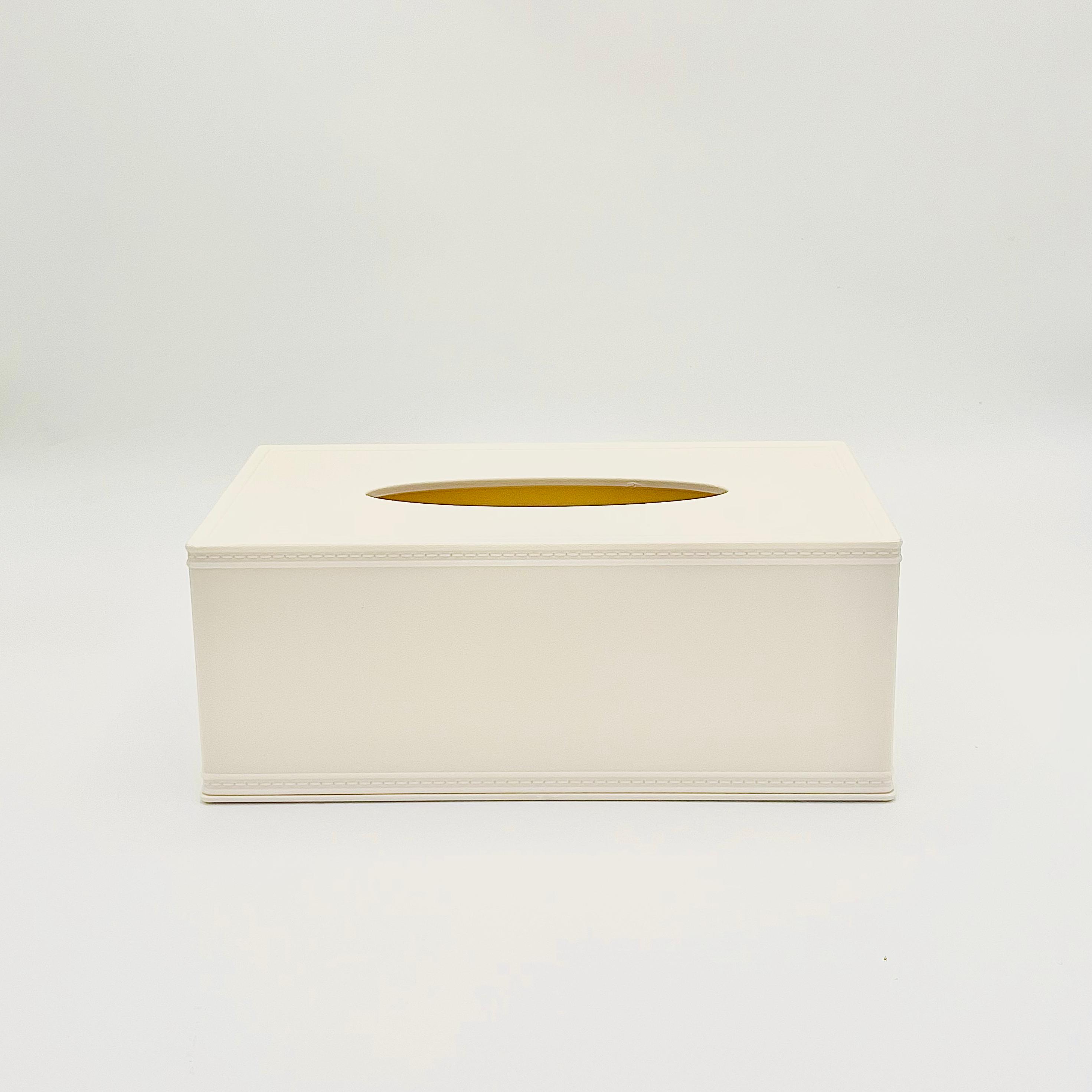 Leather patterned tissue box -S/M/L