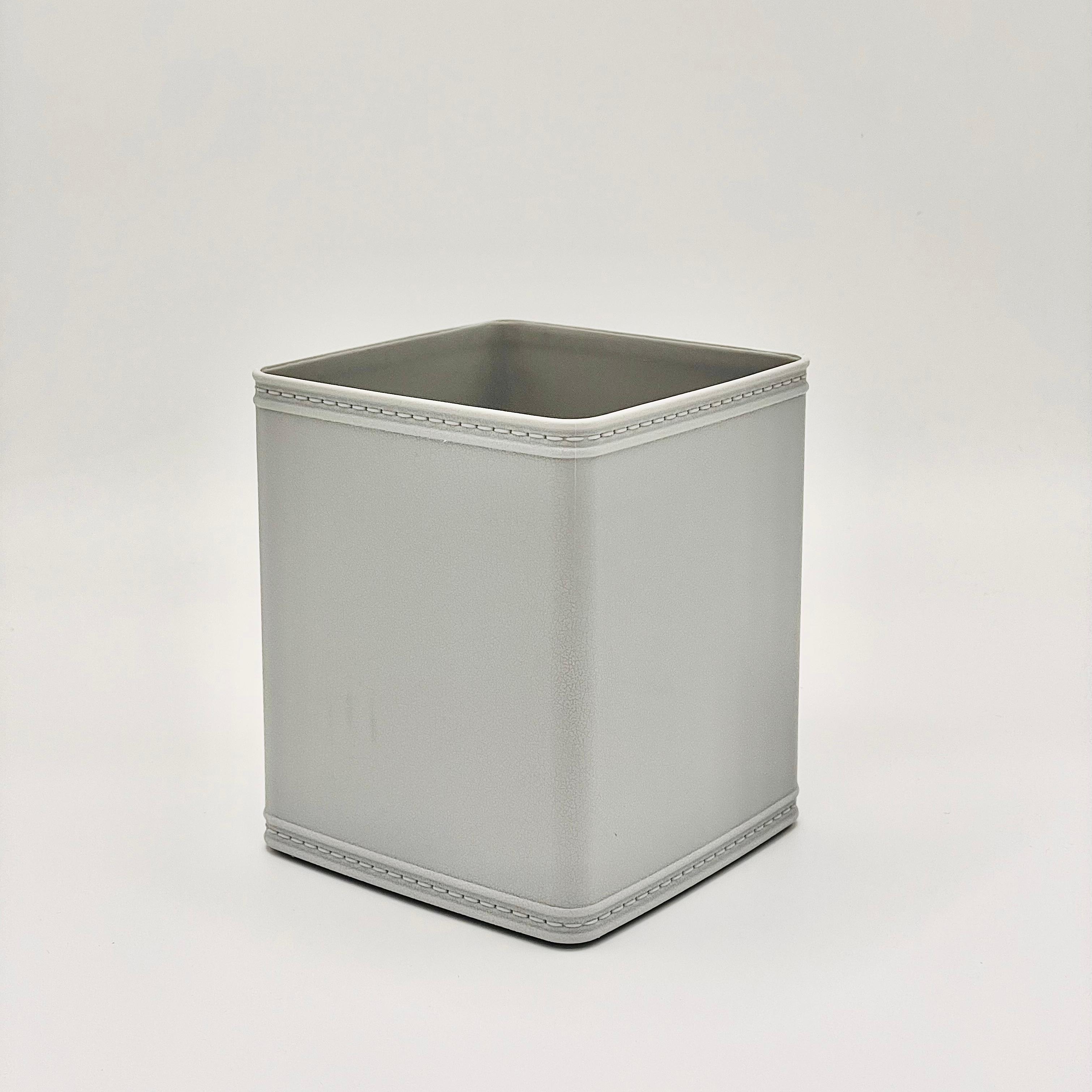 Leather patterned pencil holder