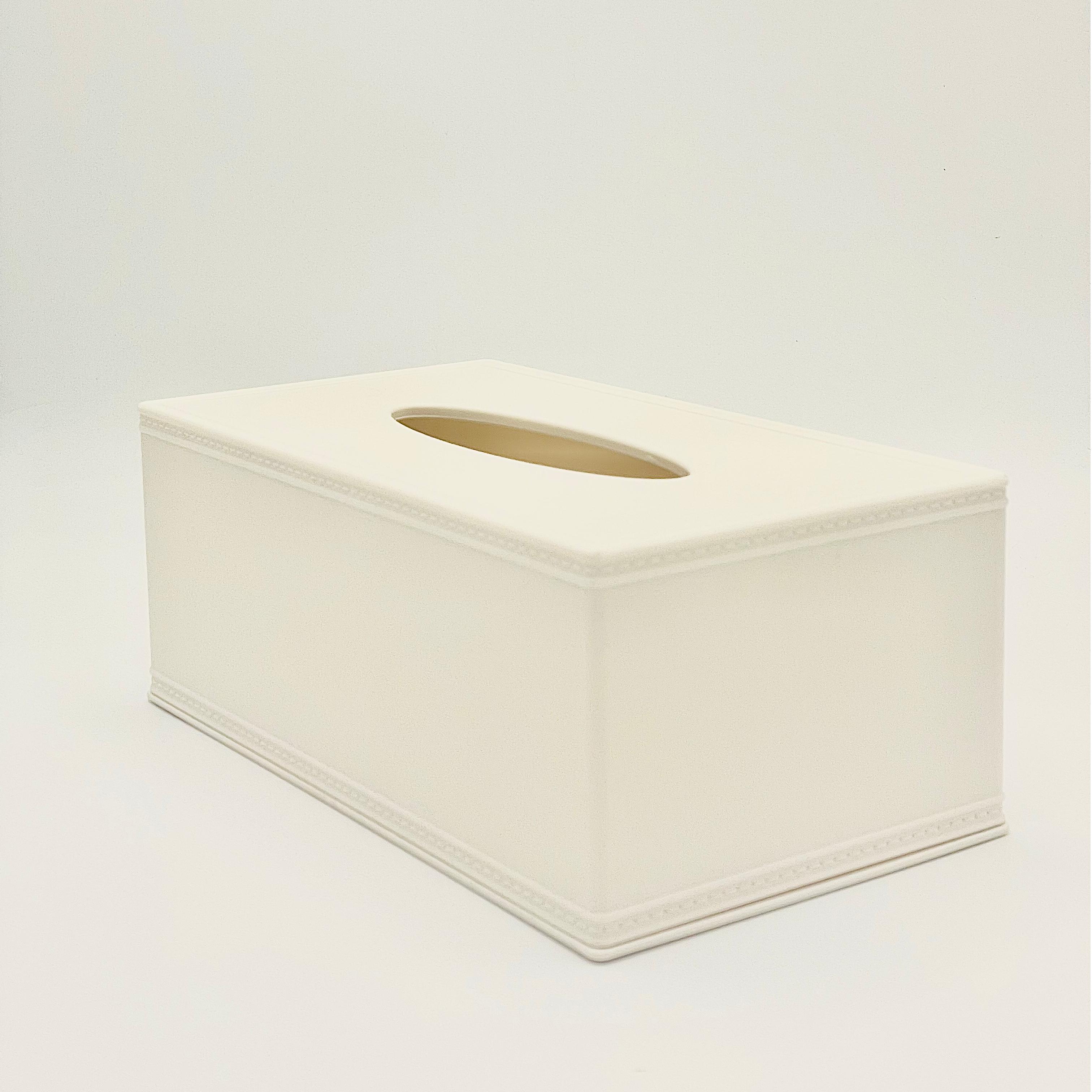 Leather patterned tissue box -S/M/L