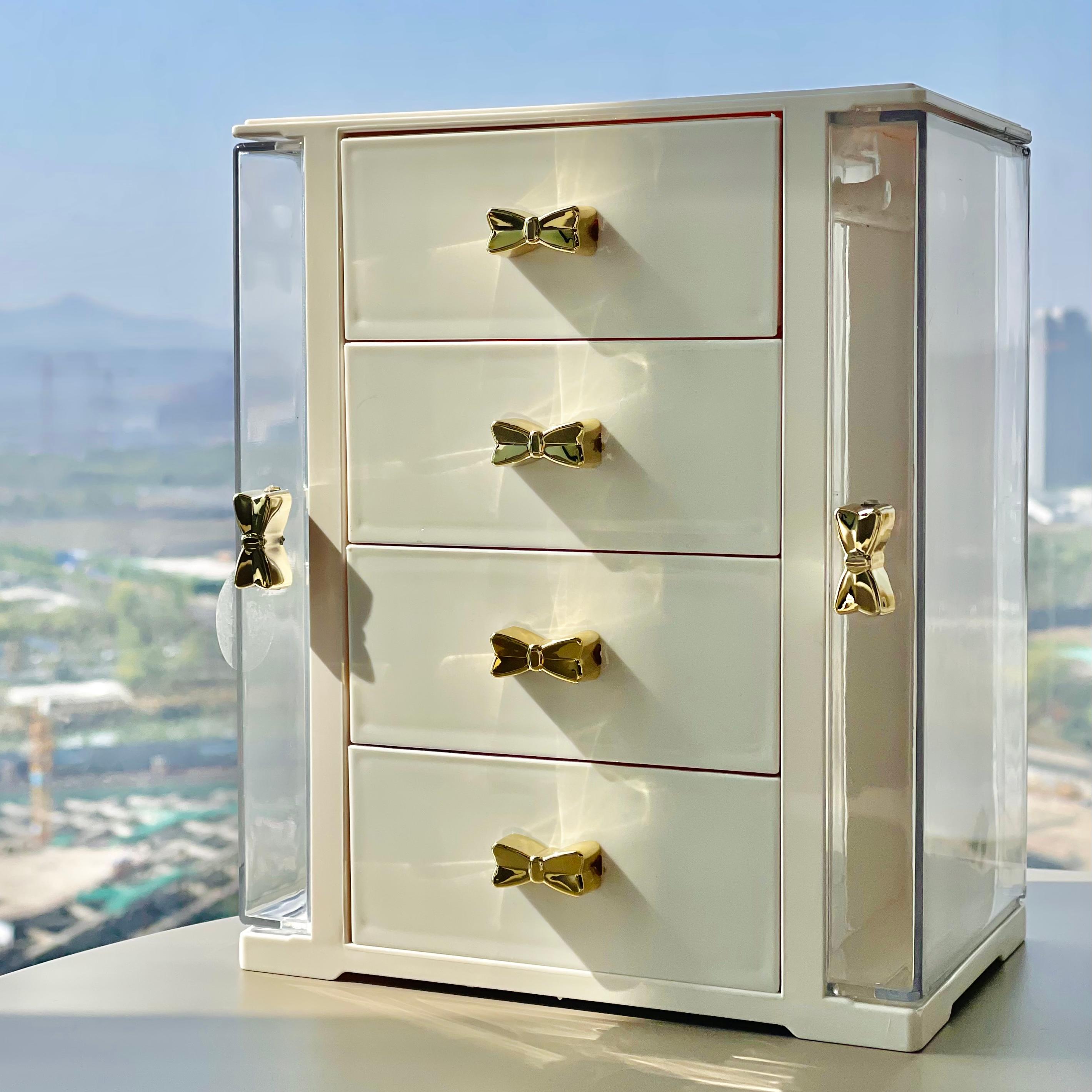 Bow Jewelry Storage Box -4 Drawers